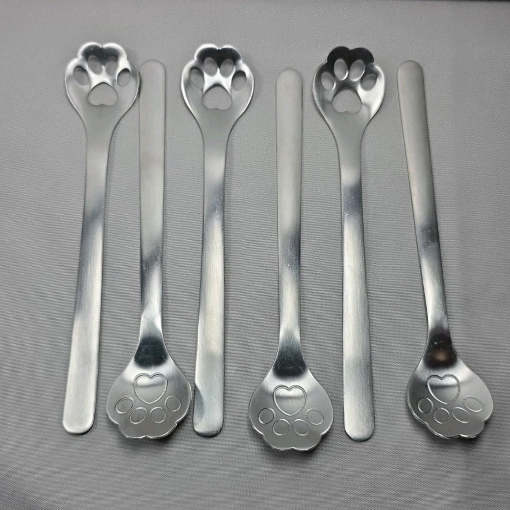 Cat Paw‎ Claw Coffee Spoons Set Of 6